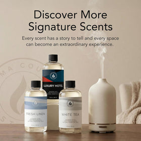 Aroma Country Capri Sunrise luxury home fragrance ready to transform rooms.