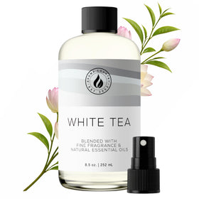 AROMA COUNTRY White Tea Diffuser Oil bottle for long-lasting room fragrance.