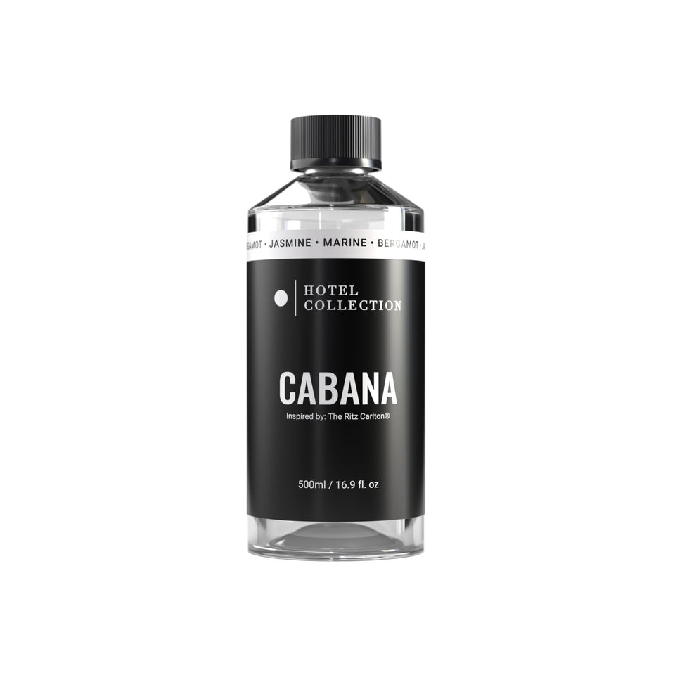 Aroma360 Cabana diffuser oil bottle elevates home ambiance with luxury fragrance.