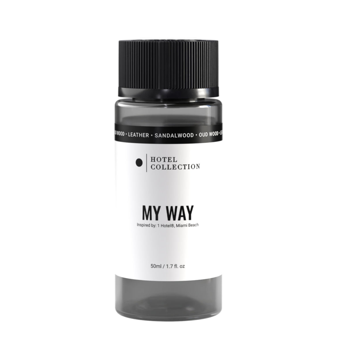 Aroma360 My Way bottle highlighting sandalwood focus for bedside ambience.