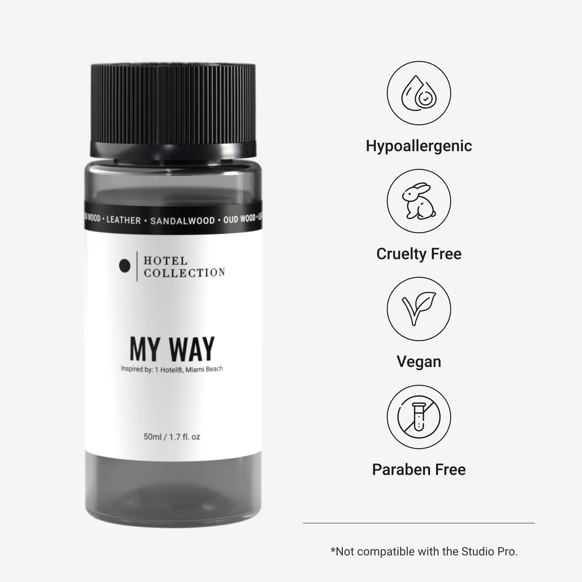 Aroma360 My Way diffuser in-room setting enhances luxury ambience.
