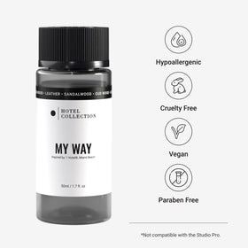 Aroma360 My Way diffuser in-room setting enhances luxury ambience.