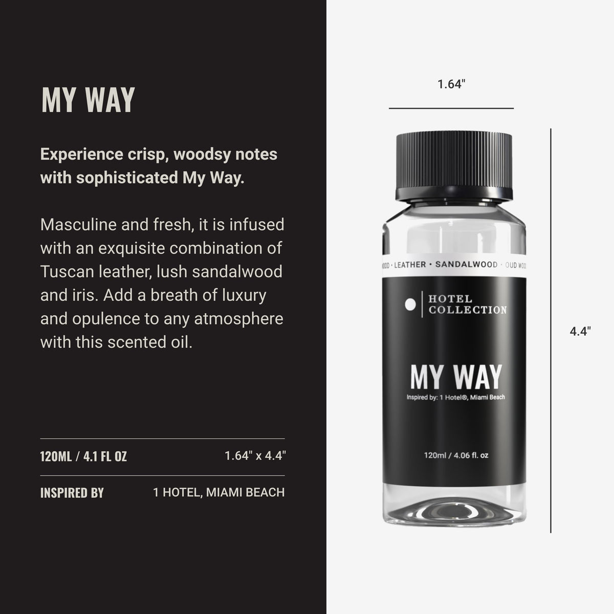 Aroma360 Hotel Collection My Way oil in a diffuser setup in a refined bedroom