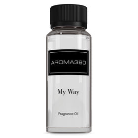 Aroma360 My Way bottle-cap close-up highlighting premium diffuser use.