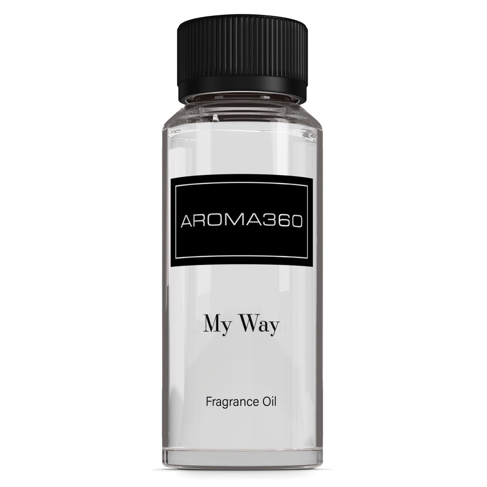 Aroma360 My Way bottle-cap close-up highlighting premium diffuser use.