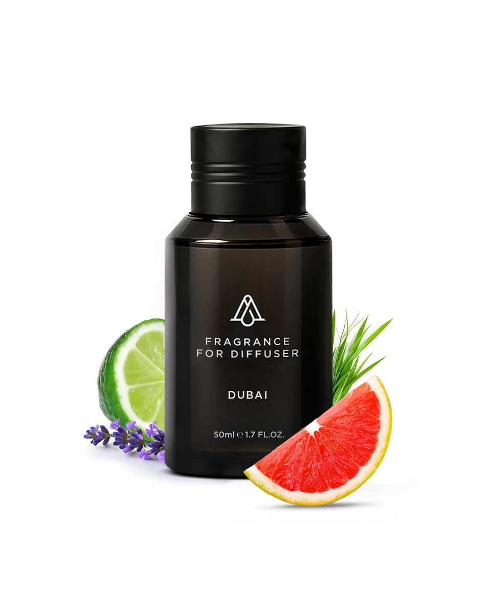 AROMAPLAN Dubai hotel fragrance bottle for upscale ambience and mood enhancement.