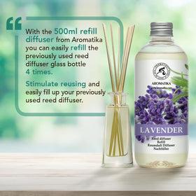 AROMATIKA Lavender Diffuser in bedroom setup.