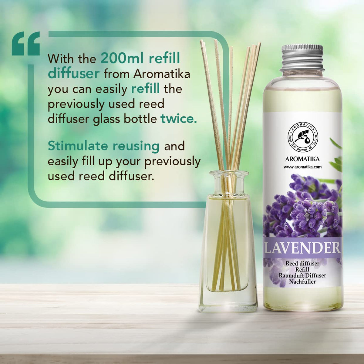 AROMATIKA lavender diffuser in living room creates inviting scent.