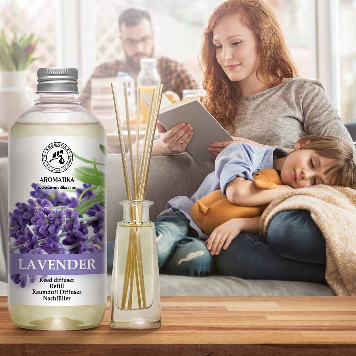 AROMATIKA Lavender Diffuser in office creates subtle calm.