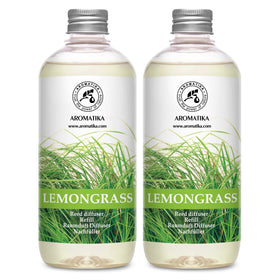 AROMATIKA lemongrass diffuser refill 34oz bottle for refreshing home scent
