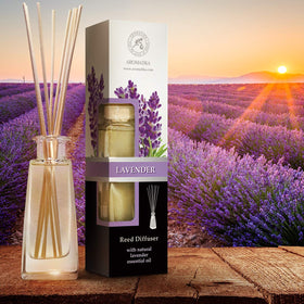 AROMATIKA lavender oil close-up showing natural aromatherapeutic ingredient