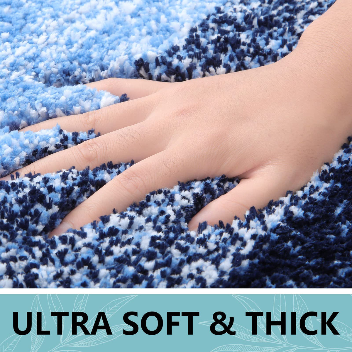 Arotive microfiber bath rug is machine washable for simple cleaning.