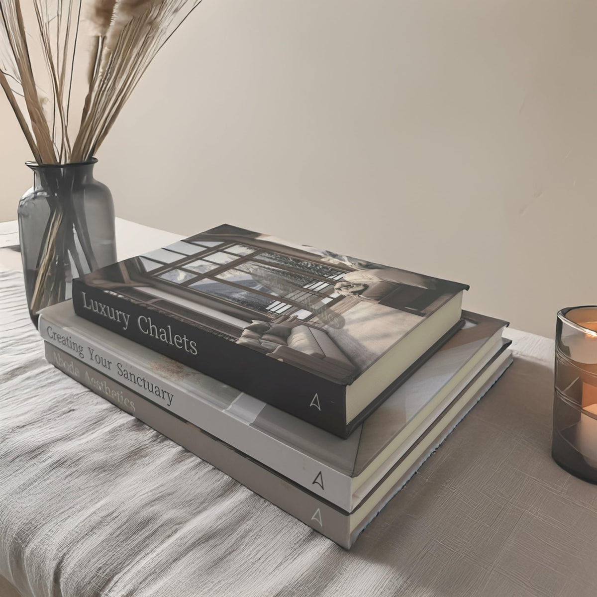 Array & Arrow three-piece book set provides versatile decor and blank-page practicality.