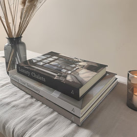 Array & Arrow three-piece book set provides versatile decor and blank-page practicality.