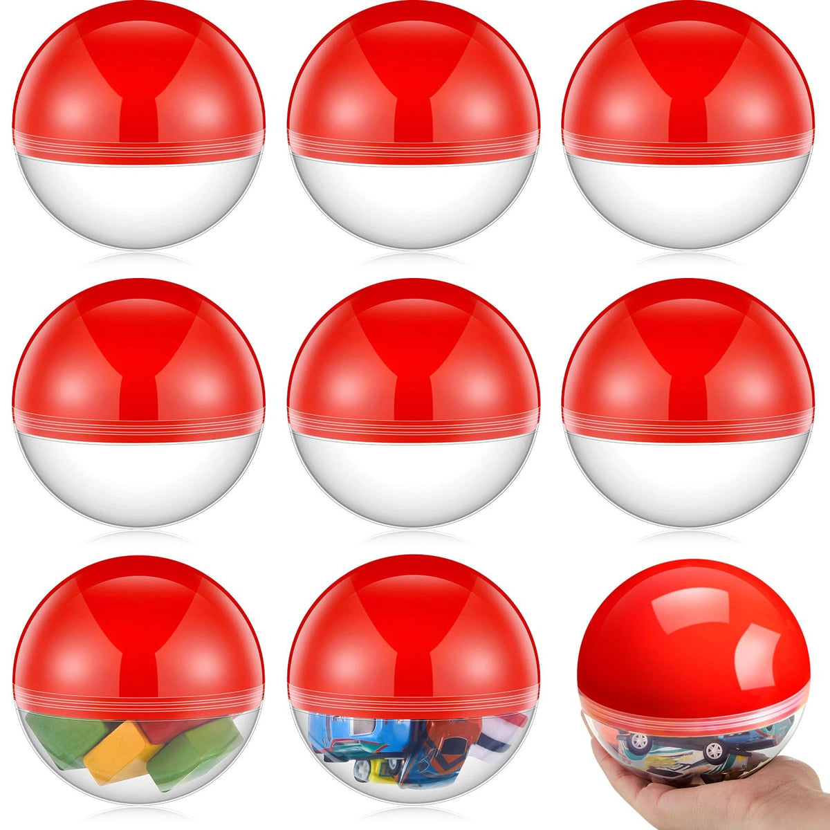 Arrowbash clear-top capsule 4inch displaying contents for gifting