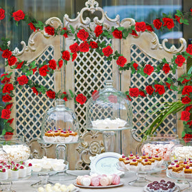 Arrowom Derby Day rose backdrop for photo shoots and celebrations.