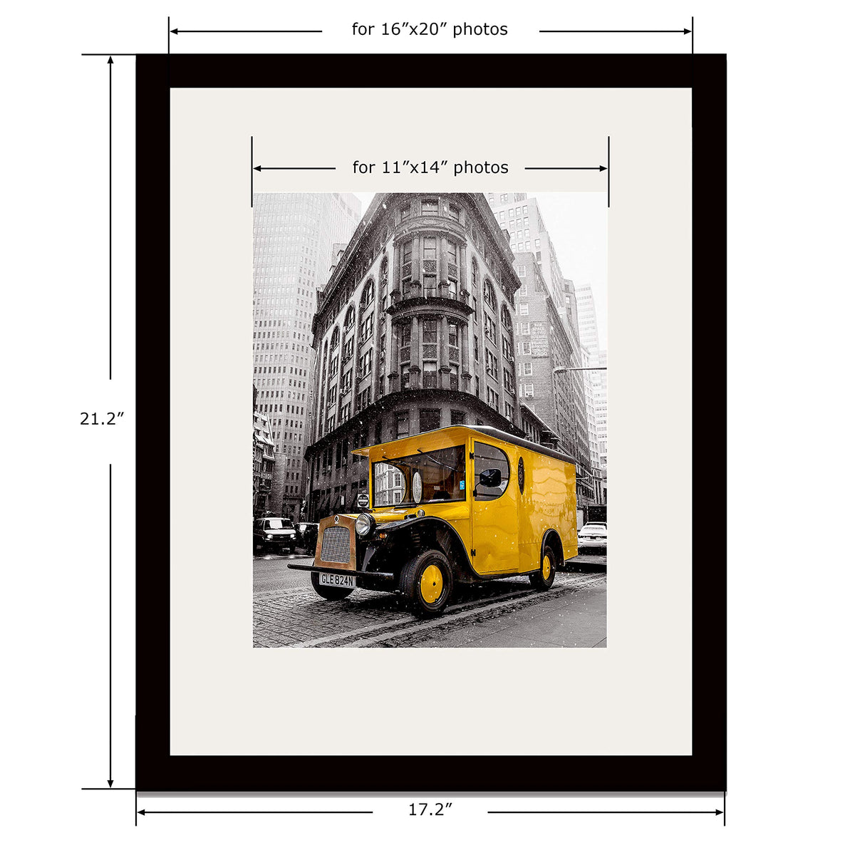 Art Emotion 11x14 opening with removable ivory mat enhances portrait display