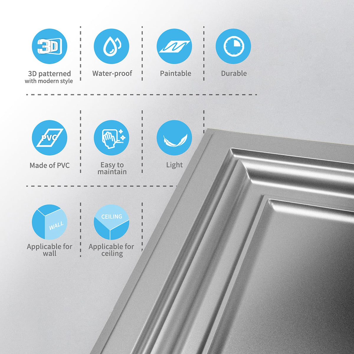 Art3d 24-pack white tiles provide ample coverage and value for renovation