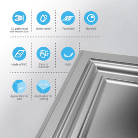 Art3d 24-pack white tiles provide ample coverage and value for renovation