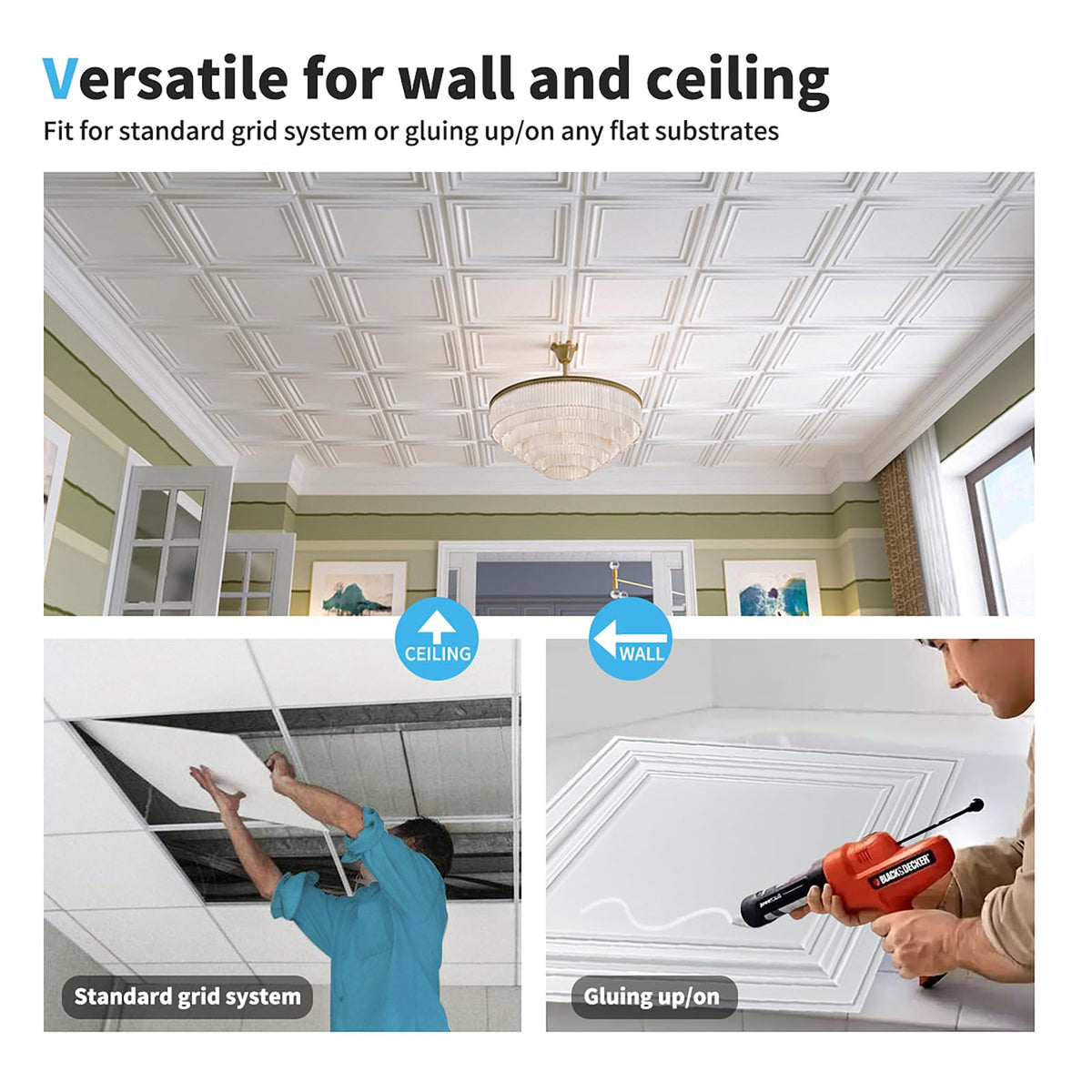 Art3d tiles resist water and corrosion for durable spaces.