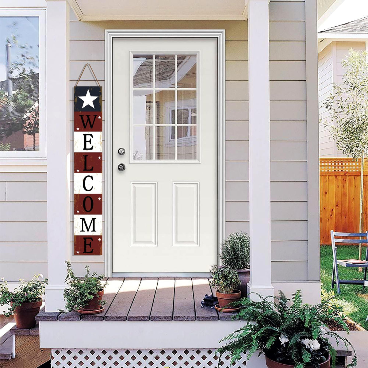ARTDMT Independence Day outdoor indoor sign to enhance entryways.