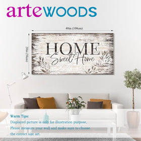 arteWOODS large 20x40 inch canvas wall art makes a bold statement on big walls.