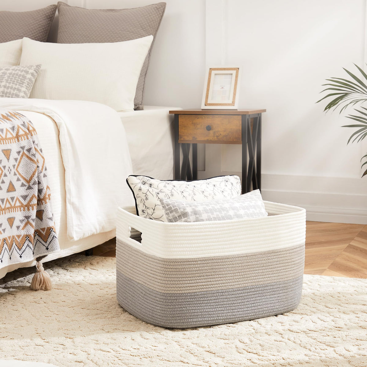 Artfeel 65L laundry storage basket with ample capacity.