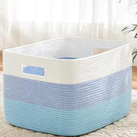 Artfeel blanket basket rectangle storage keeps blankets and toys neatly organized.