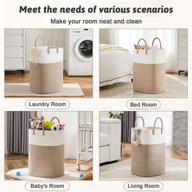 Artfeel brown laundry basket showcases natural charm in any room.