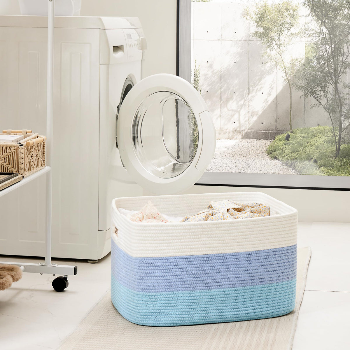 Artfeel woven storage basket for shelves adds tidy decor and easy access.