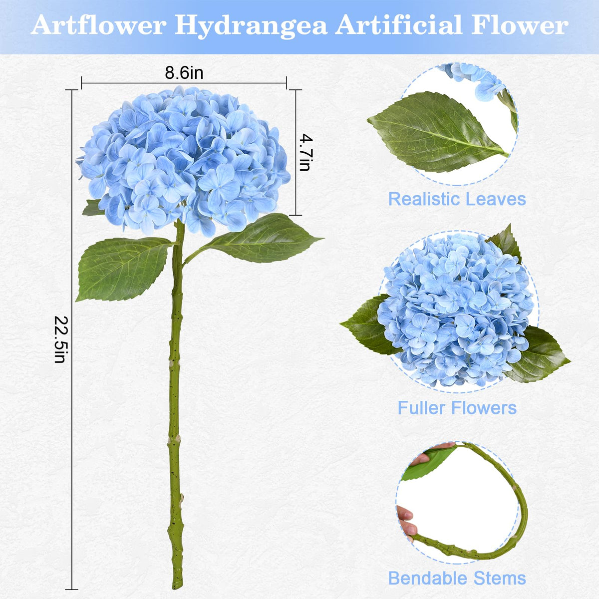 Artflower bendable stems enable versatile arrangements for weddings, homes, and events.