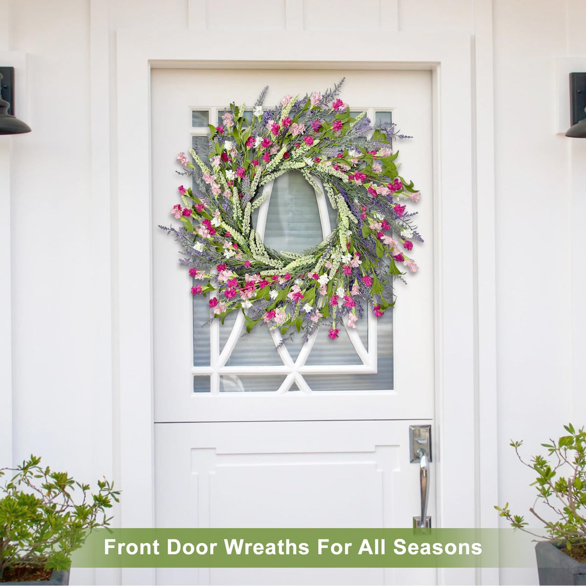 Expanded 26-inch Artgar wreath showing bold size for impact
