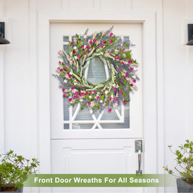 Expanded 26-inch Artgar wreath showing bold size for impact