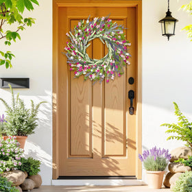 Artgar indoor wall or fireplace display with wreath