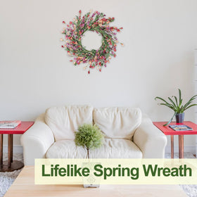 Artgar wreath displayed indoors and outdoors for versatile decor.