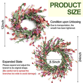 Artgar wreath on a door or porch adding seasonal charm.