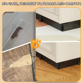 Artifino couch gap barrier close-up highlights floor-friendly, non-sag design.