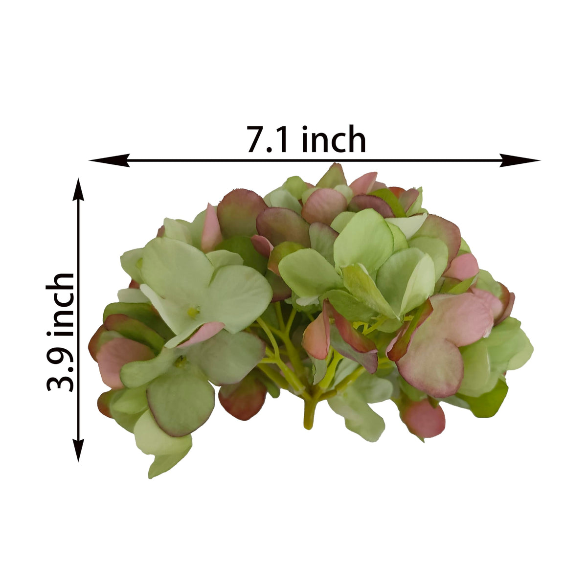 artifiplant green hydrangea head full bloom ideal for wedding arrangements.