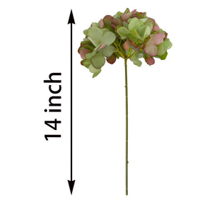 artifiplant silk hydrangea head with stem ready for bouquets and centerpieces.