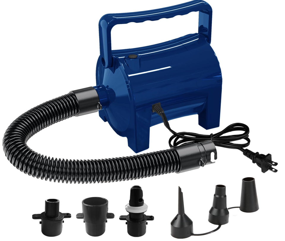 Artigarden electric air pump with motor and hose for quick inflation.