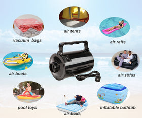 Artigarden electric air pump with 3 nozzles included, versatile inflations.