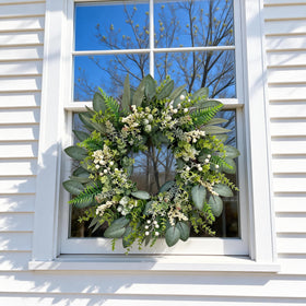 ARTINCRAFIO eucalyptus and silver-dollar leaves provide natural texture for spring decor.