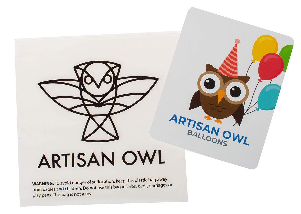 Artisan Owl lemon foil balloon 18in catching sun for festive photos