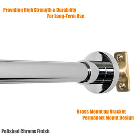 Artiwell 1-inch diameter rod provides strong, dependable curtain support