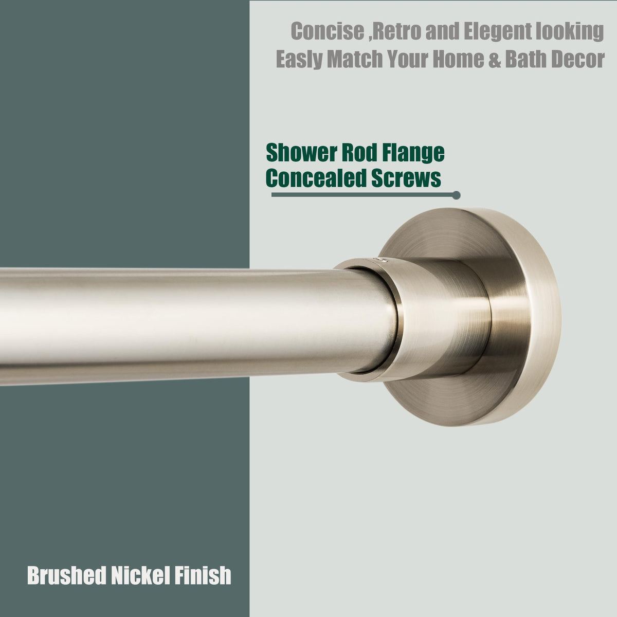 Artiwell adjustable shower rod extended 47-84 inches for flexible fitting