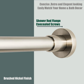 Artiwell adjustable shower rod extended 47-84 inches for flexible fitting