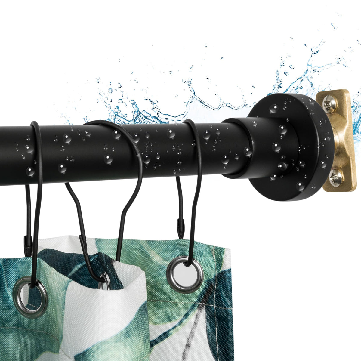 Artiwell heavy duty shower rod extended to 84 inches for wide spaces