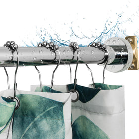 Artiwell heavy-duty shower rod extended 47-84 inches for a snug, versatile bathroom fit