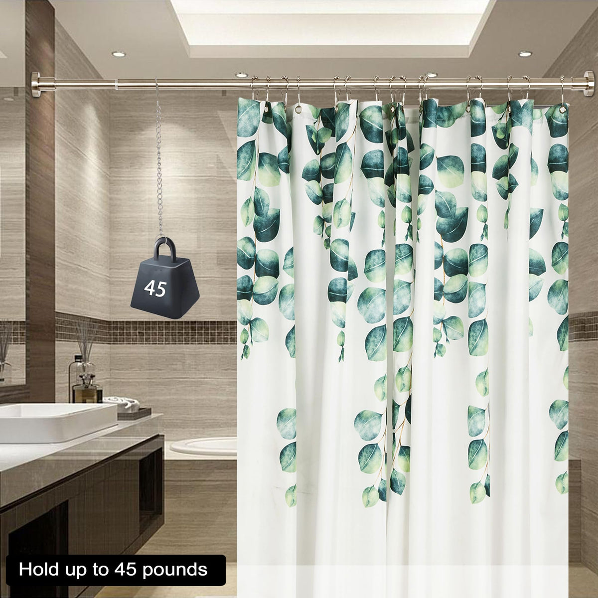 Artiwell multi-purpose rod suitable for shower, window, or closet