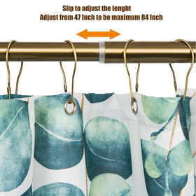 Versatile use as shower curtain, window, or closet rod in one system